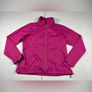 Columbia Switchback III Waterproof Packable Rain Jacket Women’s XL hooded Pink